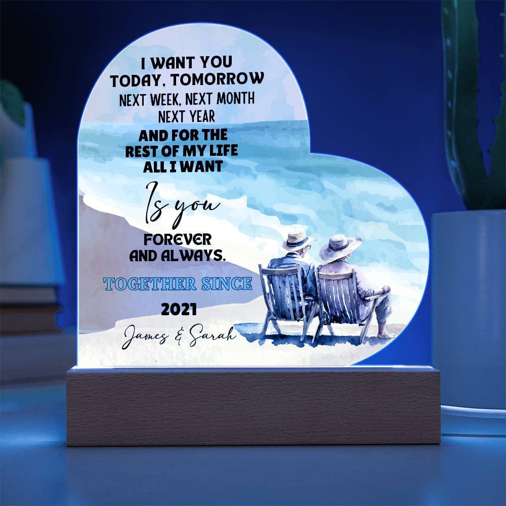 Couples Heart Plaque