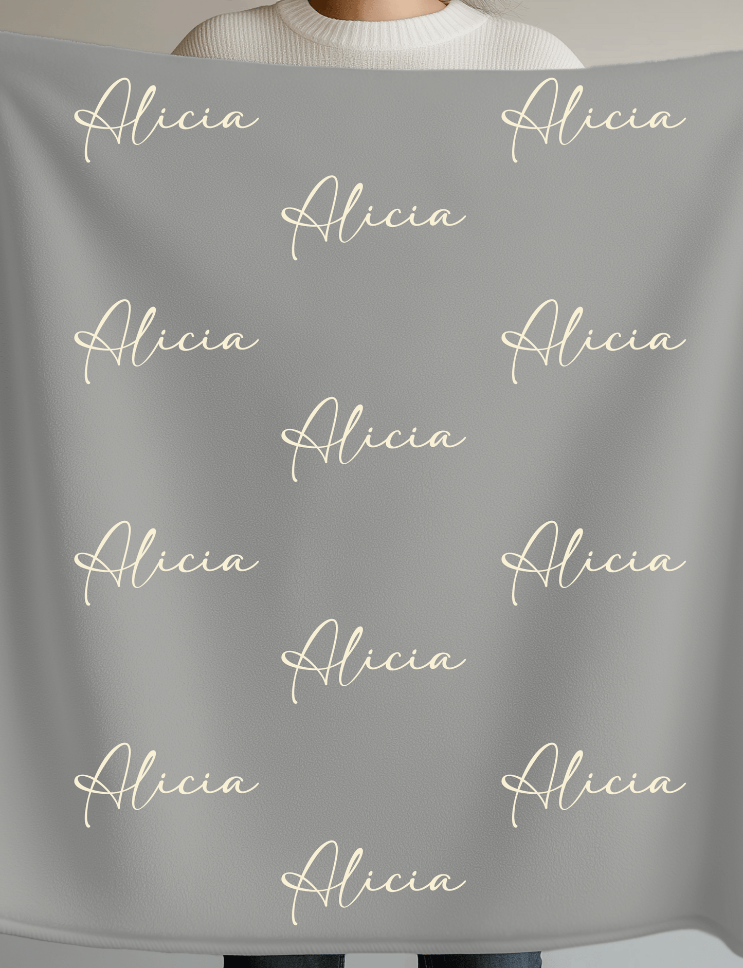 Name Plush Fleece Blanket
