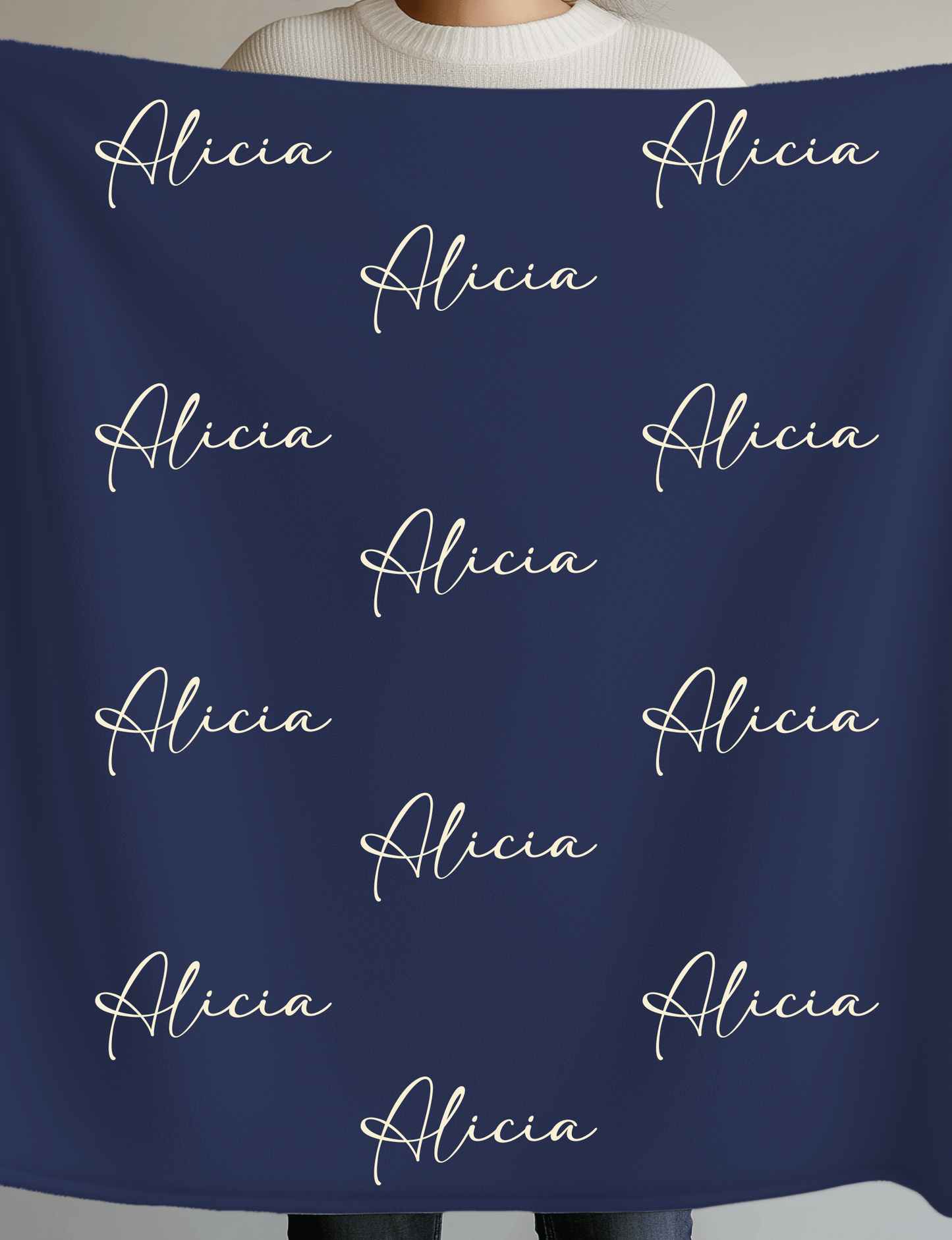 Name Plush Fleece Blanket