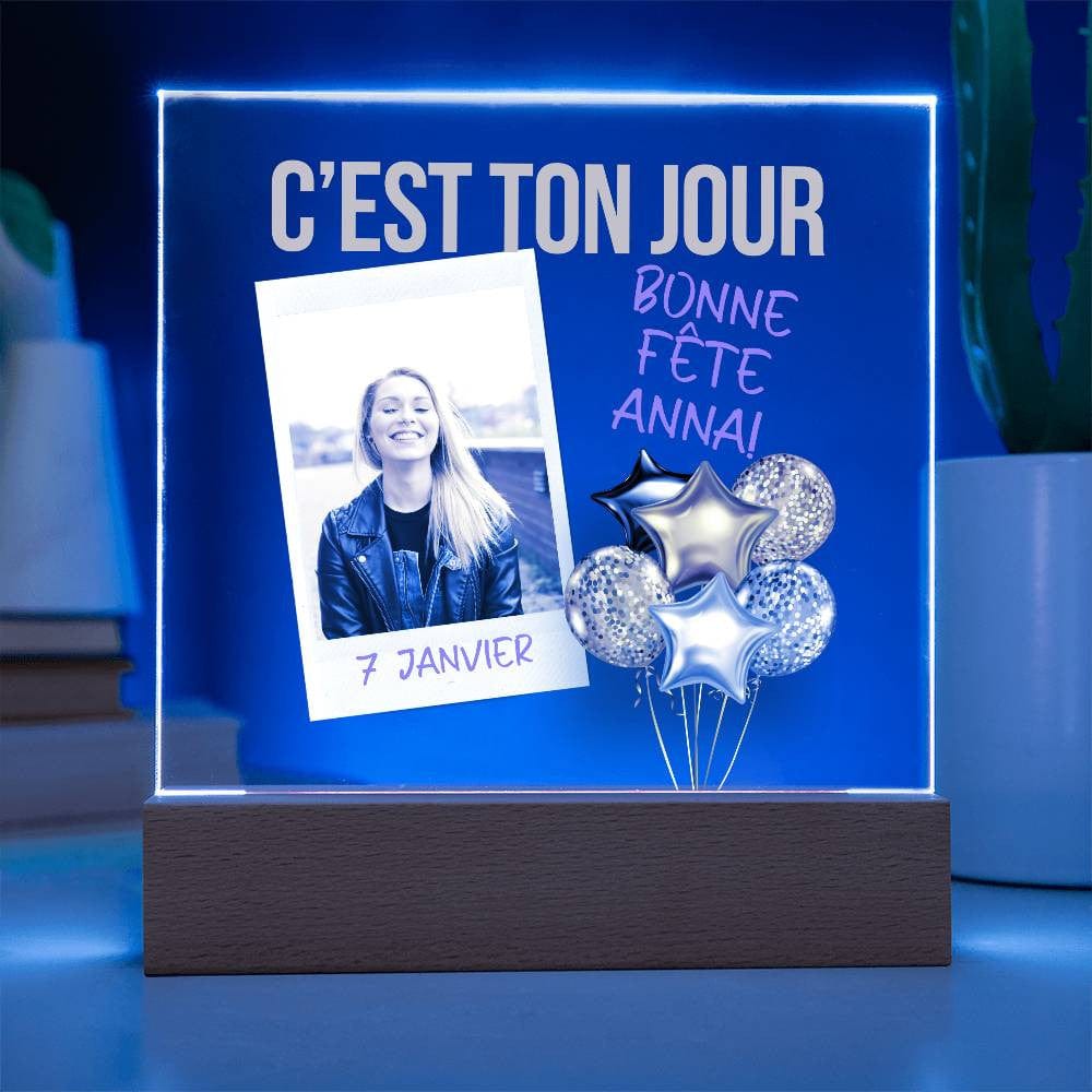 "Cadeau d'Anniversaire Personnalisé "Bonne Fête"