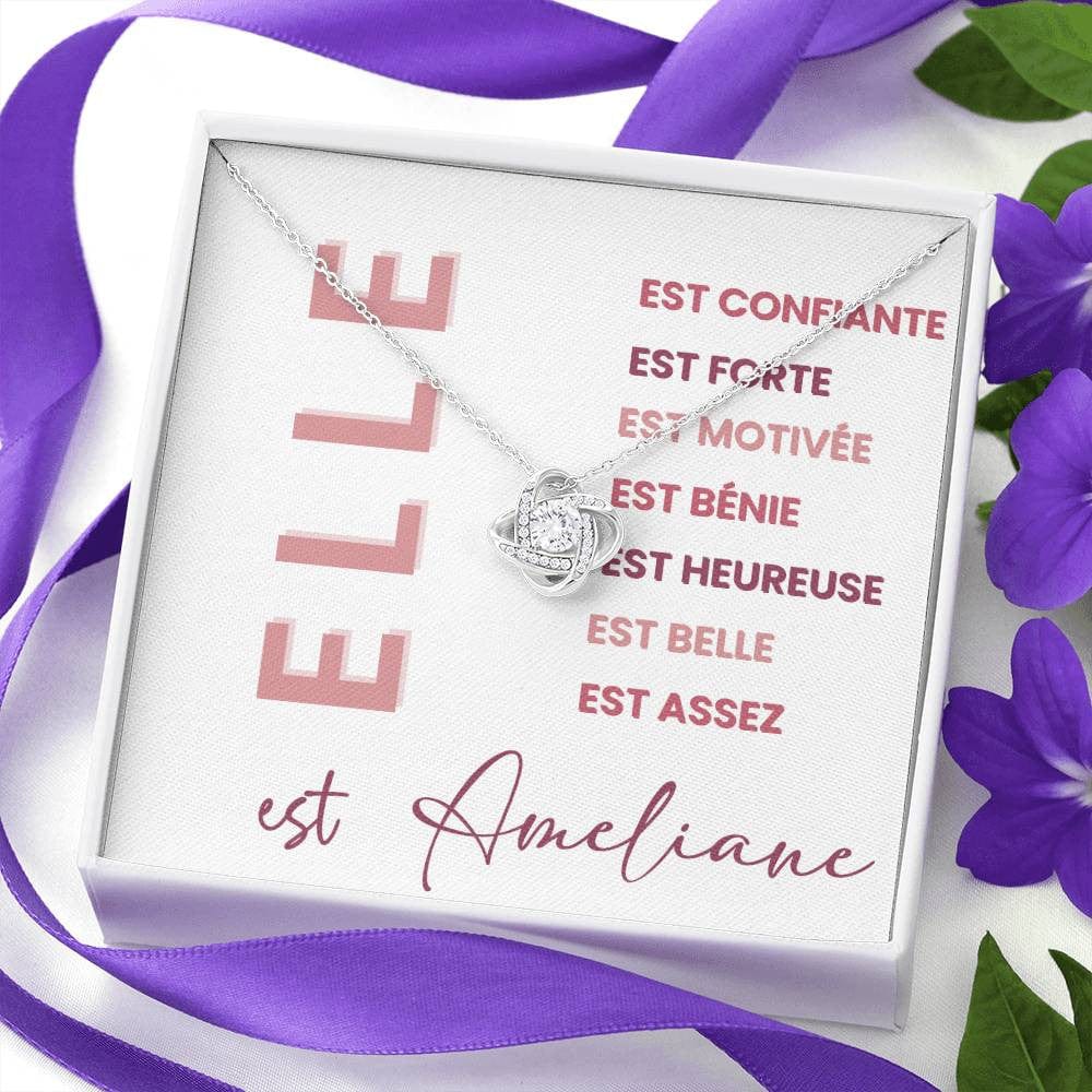 Elle Est – Collier Affirmations & Carte Message Inspirante