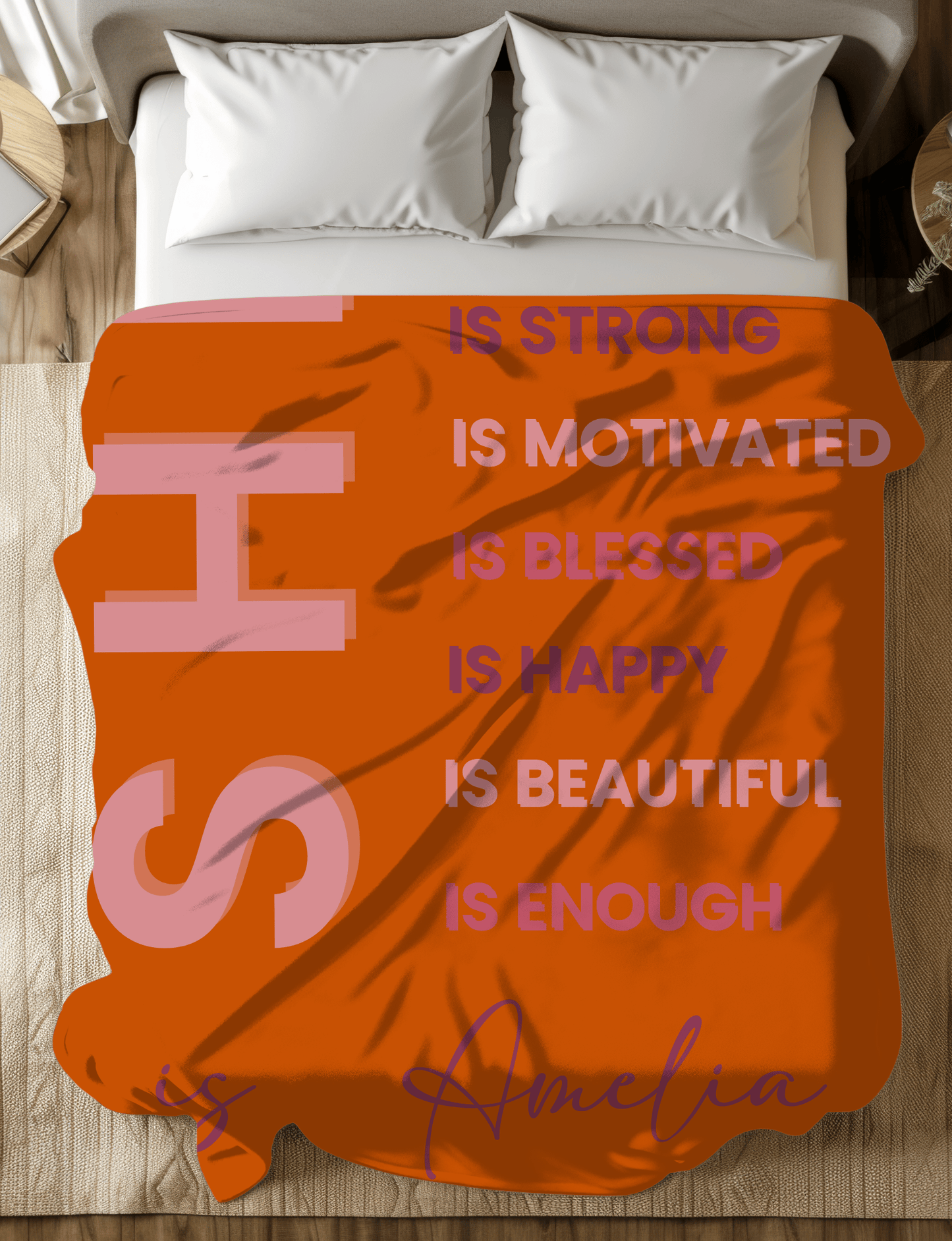Plush Fleece Blanket Empowered Women
