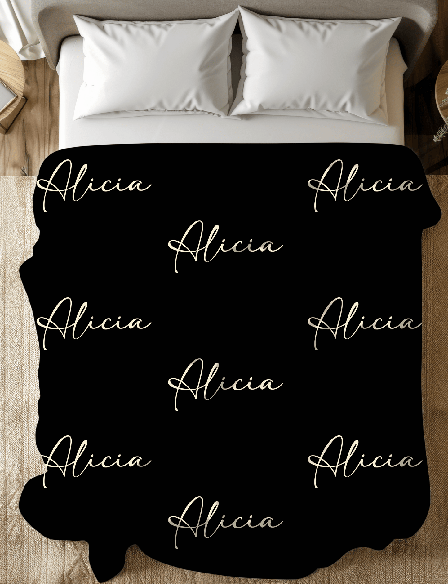 Name Plush Fleece Blanket
