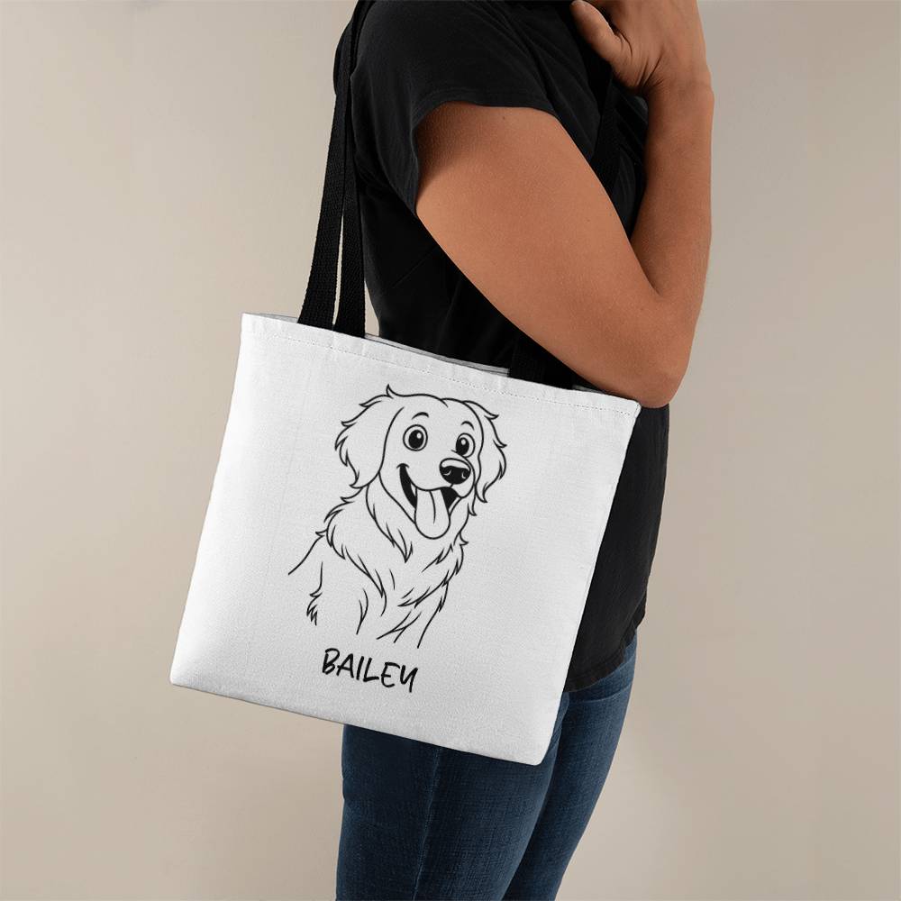 Personalized Pet Illustration Tote Bag Gift