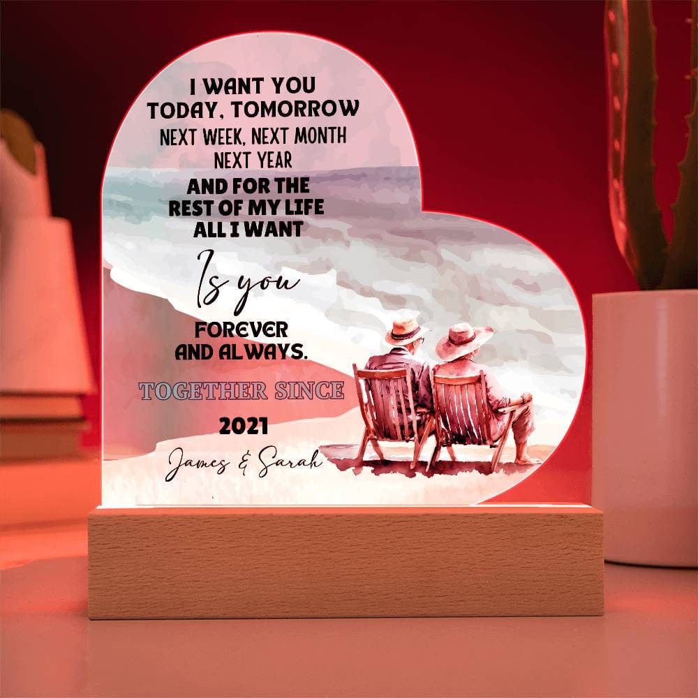 Couples Heart Plaque