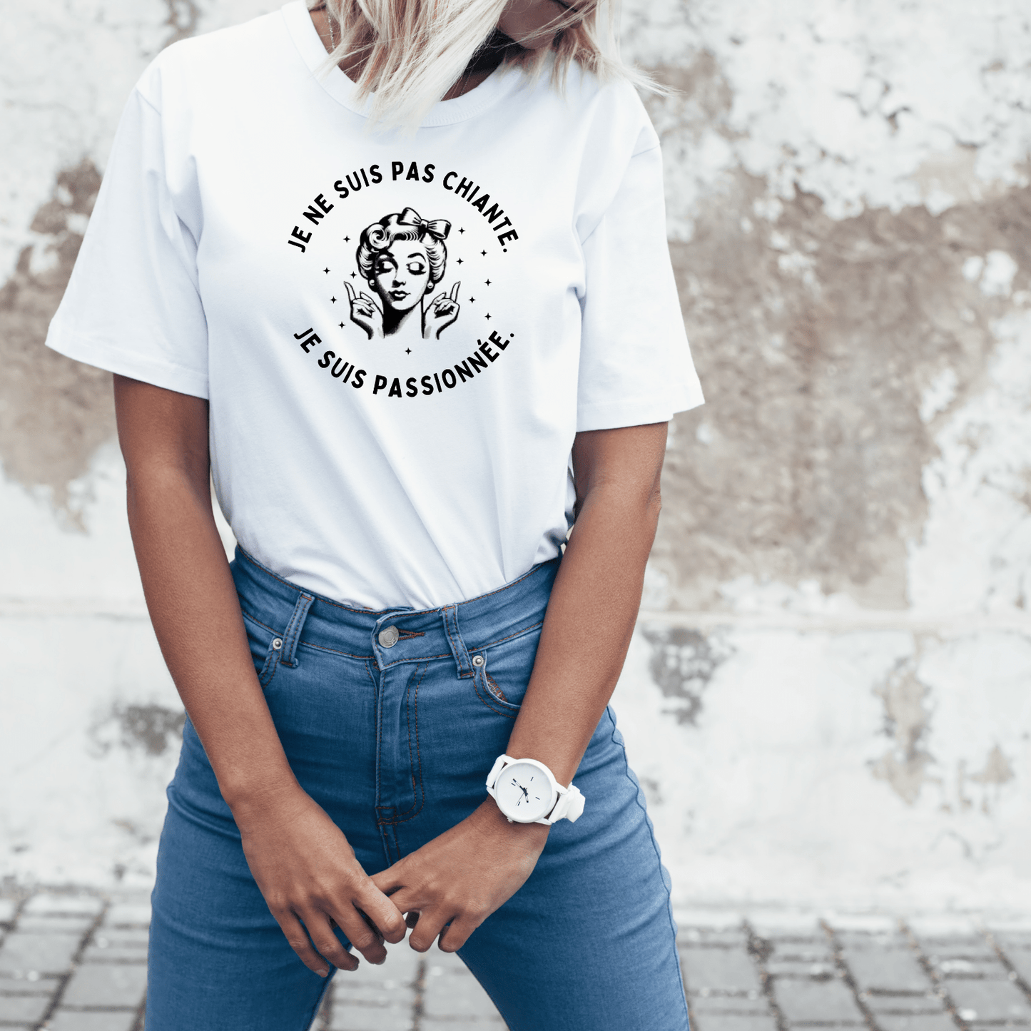 T-Shirt Femme Humour Français – Je Ne Suis Pas Chiante