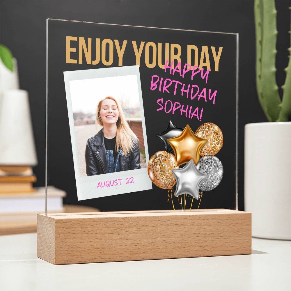 Custom Birthday Gift | Personalized Birthday Girl Acrylic Plaque