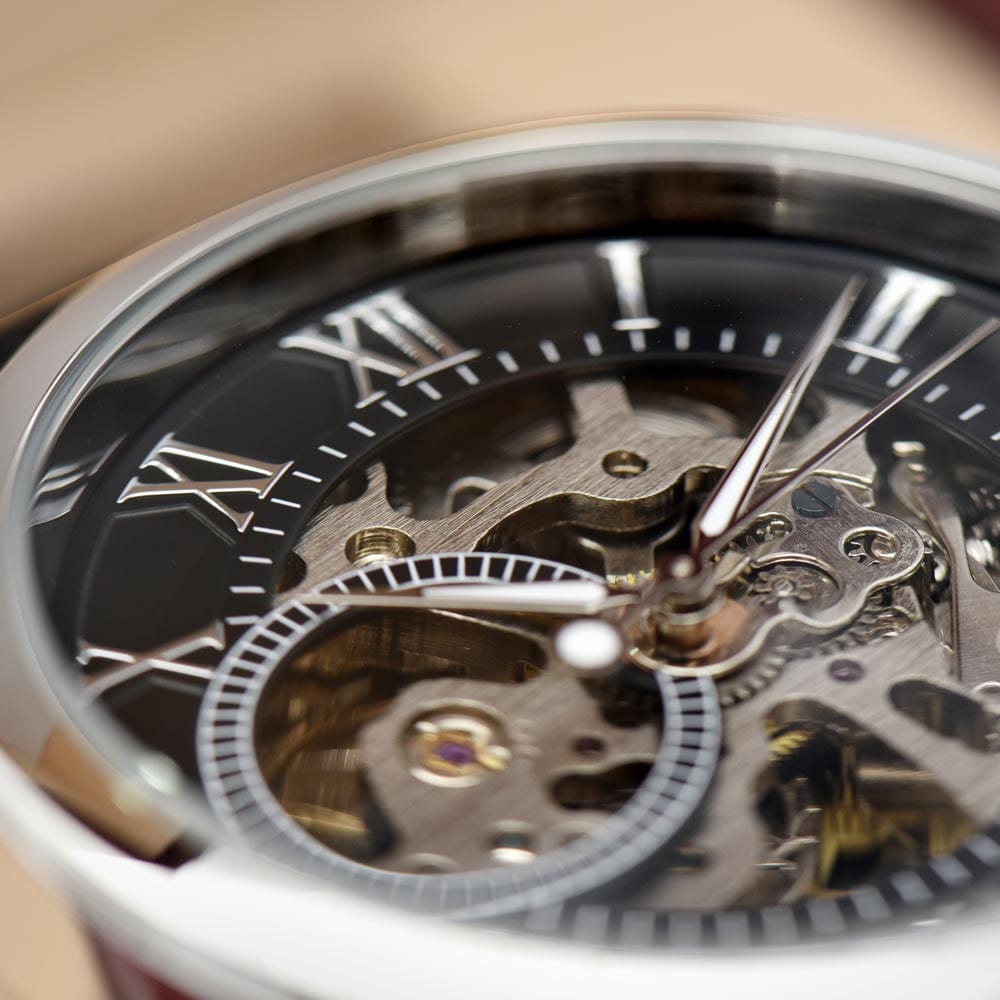 Cadeau Parfait pour un Fils - Montre Squelette Automatique pour Homme
