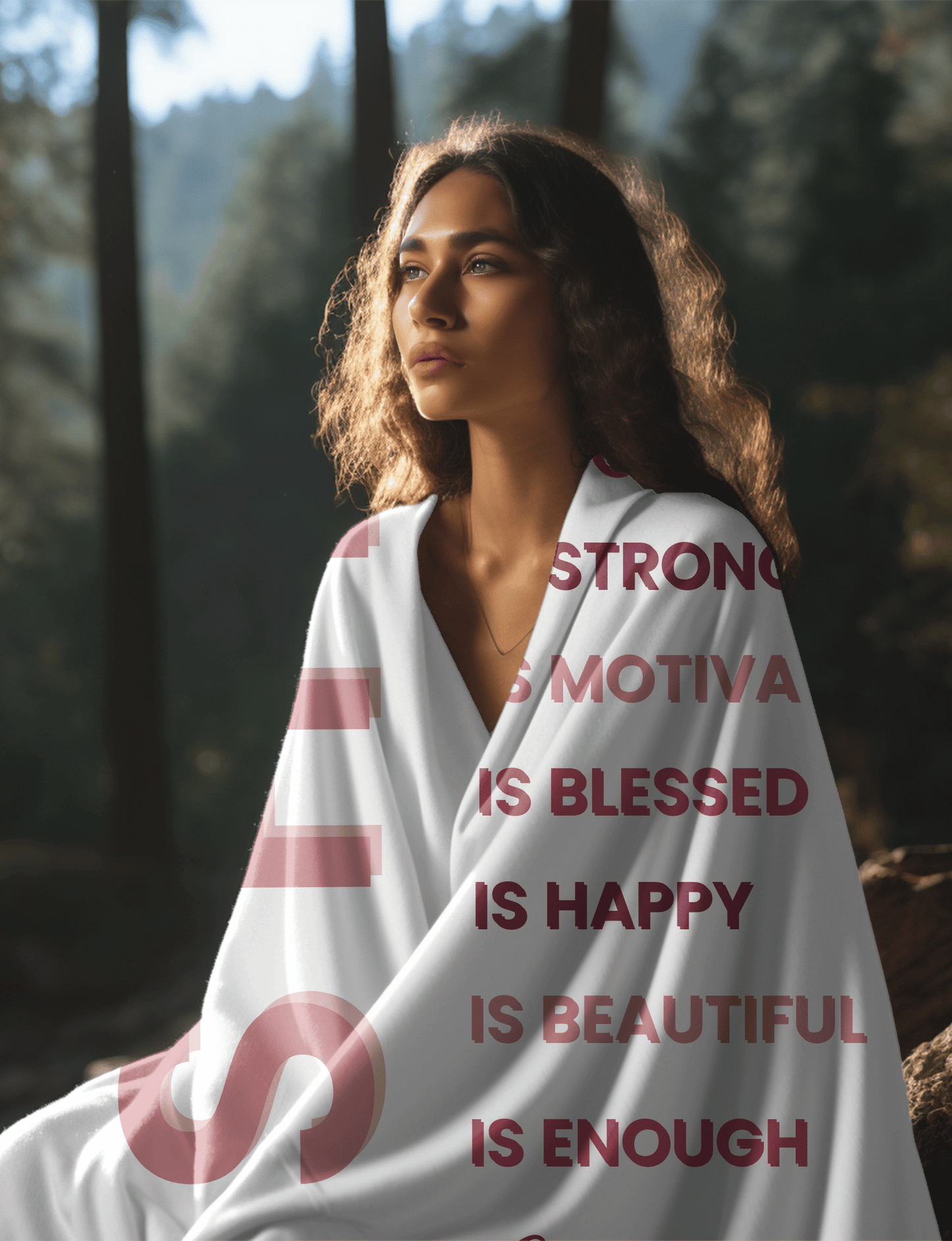 Plush Fleece Blanket Empowered Women