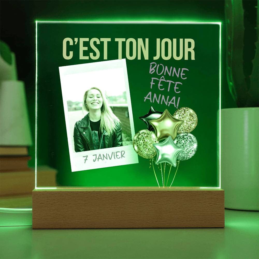 "Cadeau d'Anniversaire Personnalisé "Bonne Fête"