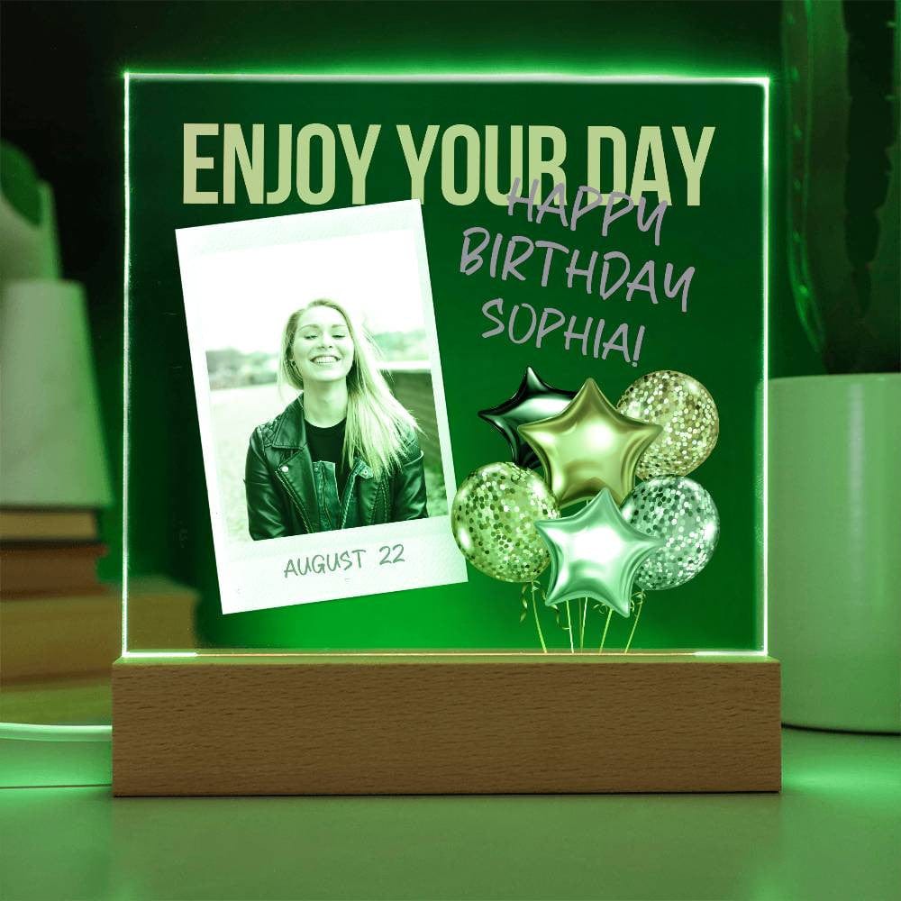 Custom Birthday Gift | Personalized Birthday Girl Acrylic Plaque