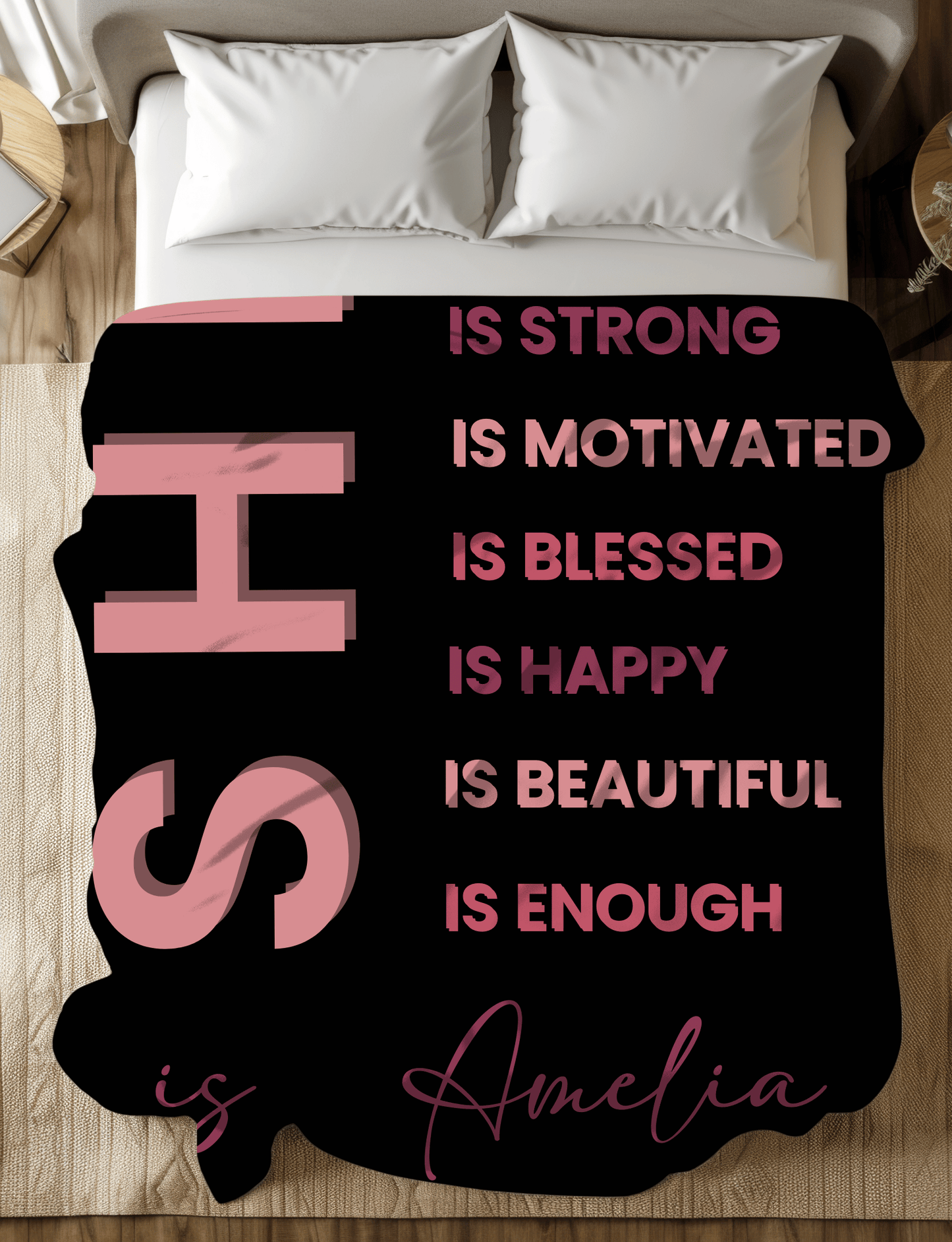 Plush Fleece Blanket Empowered Women