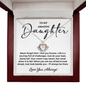 To My Amazing Daughter Crown Necklace