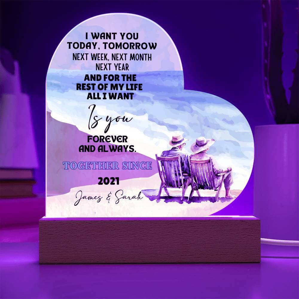 Couples Heart Plaque