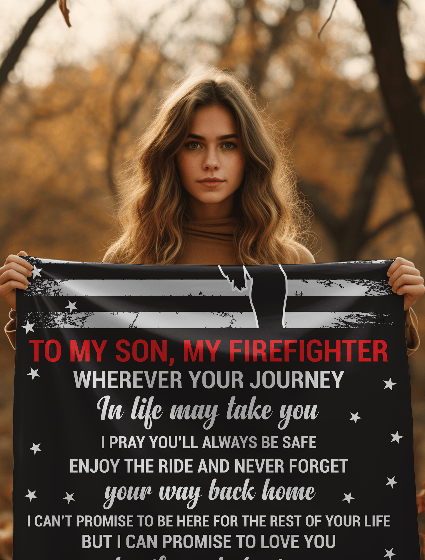 Firefighter Son Blanket – Honor Your Hero Son