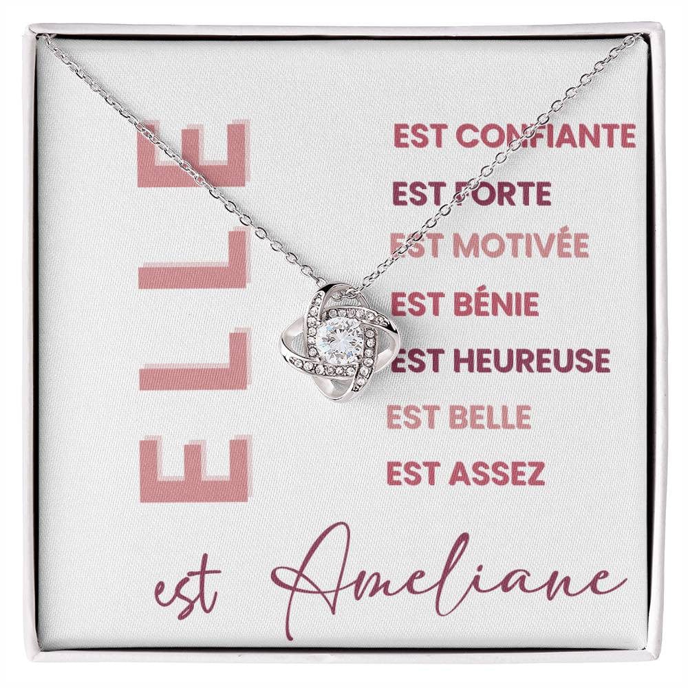 Elle Est – Collier Affirmations & Carte Message Inspirante