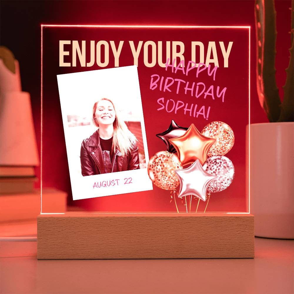 Custom Birthday Gift | Personalized Birthday Girl Acrylic Plaque