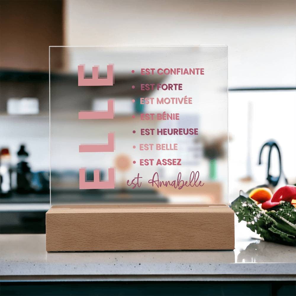 Cadeau de motivation personnalisé | Plaque personnalisée