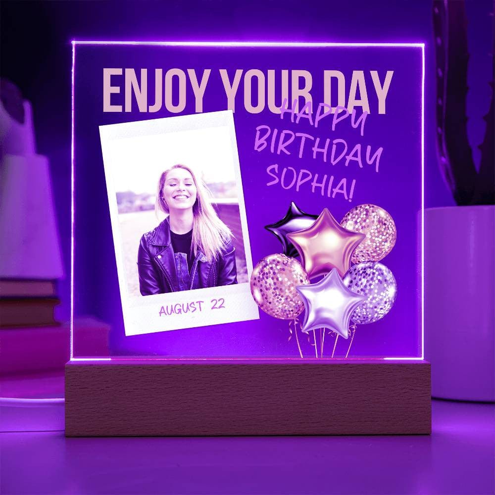Custom Birthday Gift | Personalized Birthday Girl Acrylic Plaque