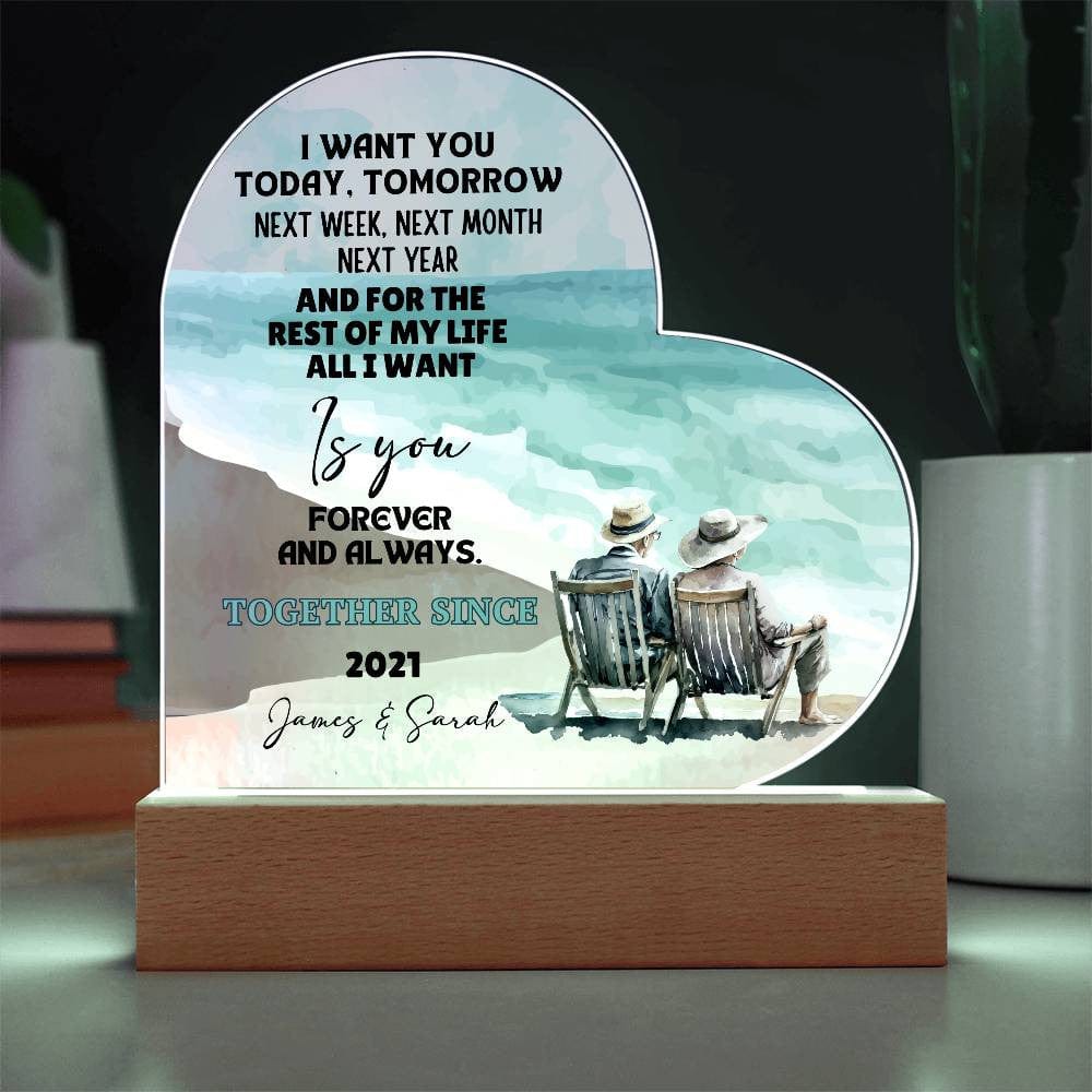 Couples Heart Plaque