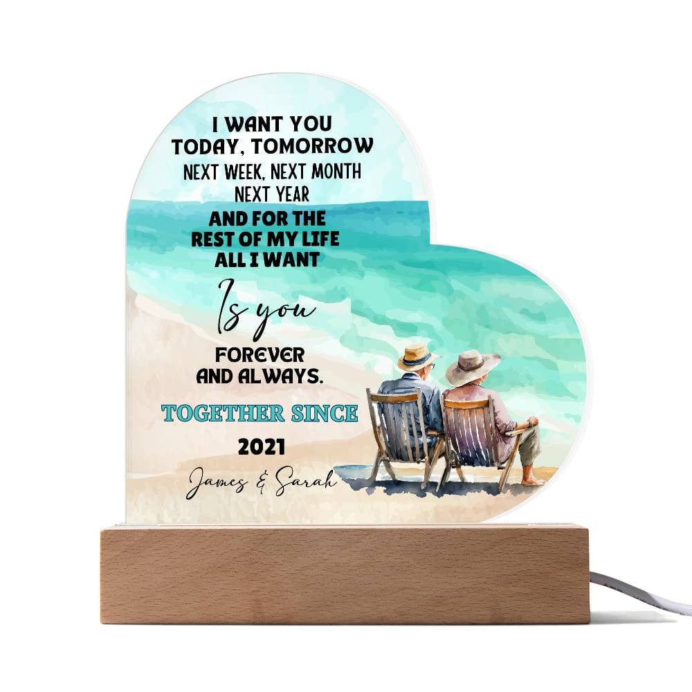 Couples Heart Plaque