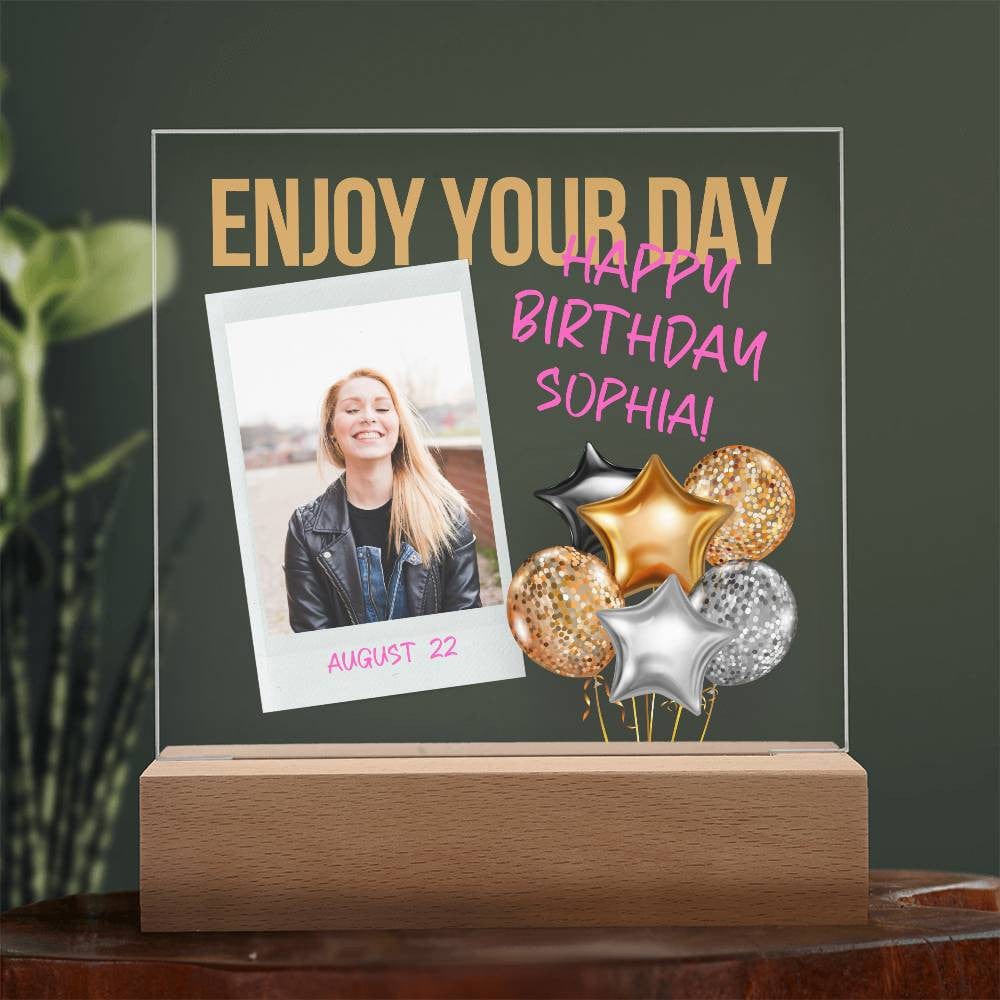 Custom Birthday Gift | Personalized Birthday Girl Acrylic Plaque