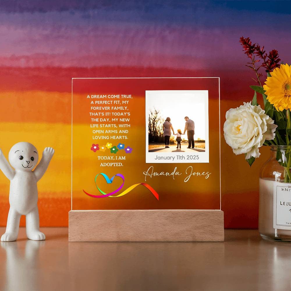 Personalized Adoption Day Acrylic Plaque