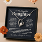 To Amazing daughter Heart Necklace