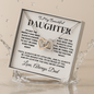 To My Beautiful Daughter - Interlocking Hearts Necklace from Dad