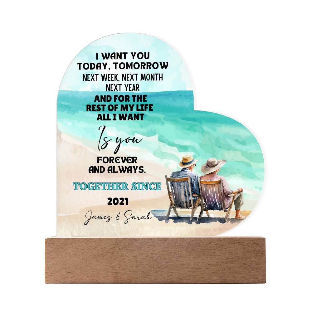 Couples Heart Plaque