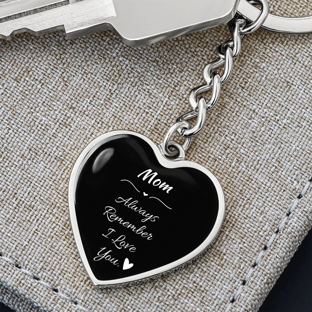 I love You Mom Keychain - Gift From Daughter - Gift From Son