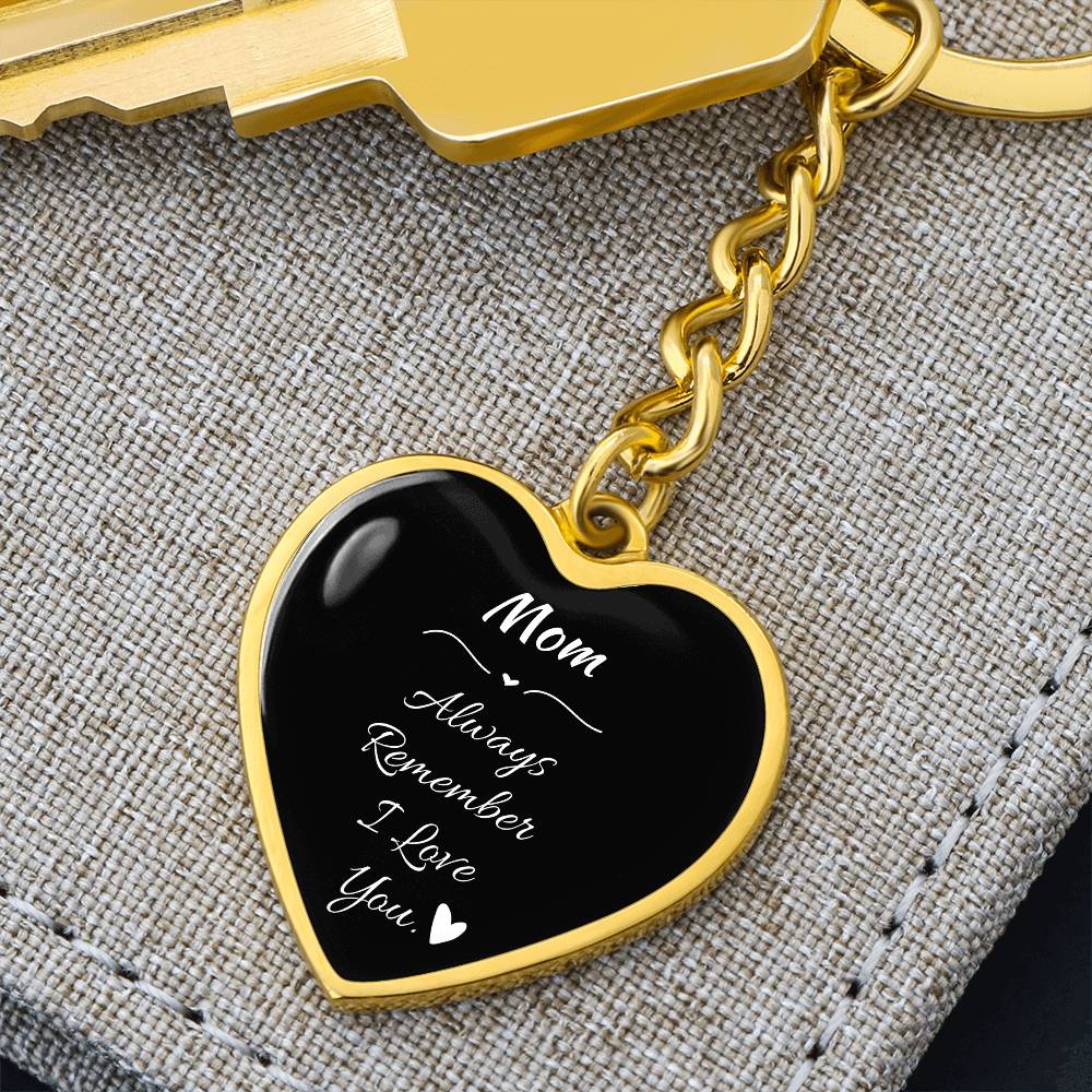 I love You Mom Keychain - Gift From Daughter - Gift From Son