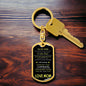 Best Gift For Son From Mom - Dog Tag Keychain