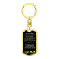 Best Gift For Son From Mom - Dog Tag Keychain