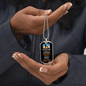Custom "To My Dad" Dog Tag Necklace - Gift from Daughter