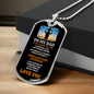Custom Engraved Dog Tag for Dad