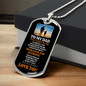 Custom "To My Dad" Dog Tag Necklace - Gift from Daughter