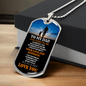 To My Dad From Son Dog Tag