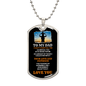 Custom Engraved Dog Tag for Dad