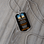 Custom Engraved Dog Tag for Dad