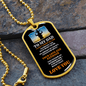 Custom Engraved Dog Tag for Dad