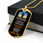 Custom Engraved Dog Tag for Dad