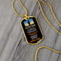 Custom Engraved Dog Tag for Dad
