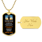 Custom Engraved Dog Tag for Dad