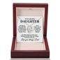 To My Daughter From Dad – Heart Necklace