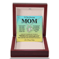 To My Amazing Mom Heart Necklace