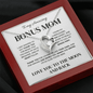 Bonus Mom heart necklace