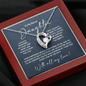 To My Bonus Daughter Pendant – 14K White or 18K Yellow Gold Finish