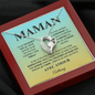 Pendentif Pour Maman - Or 14K/18K avec Zircone Cubique