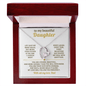 To My Beautiful Daughter – Heart Necklace from Dad